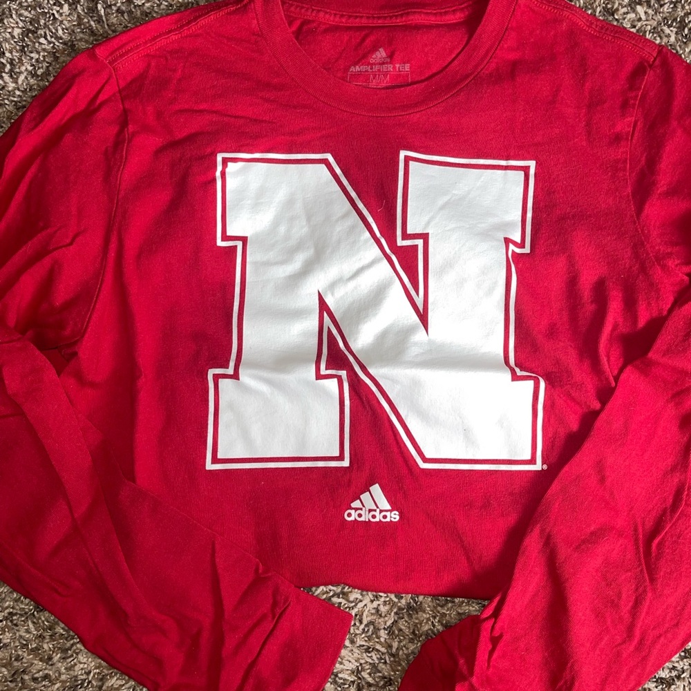 Adidas Red Amplifier Husker Tee